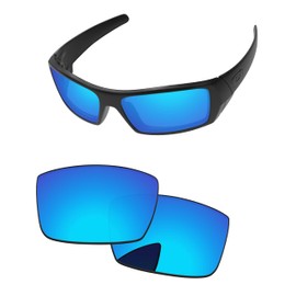 PapaViva Replacement Lenses for Oakley Gascan OO9014 60mm Sunglass Ice Blue Non-polarized