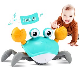 control future control future Crawling Crab Baby Toy - Infant Tummy Time Toys 3 4 5 6 7 8 9 10 11 12 Babies Boy 3-6 6-12 Learning Crawl 9-12 12-18 Walking Toddler 36 Months Old Music Development 1st Birthday Gifts