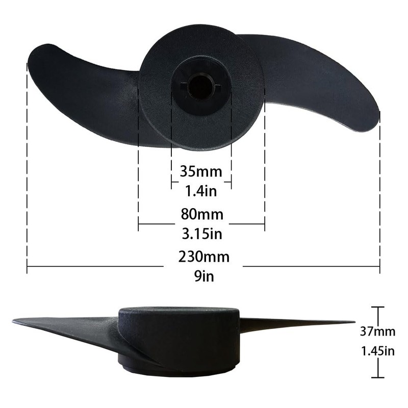 Boat Propeller for Brushless and brushed Electric Trolling Motor,Engine Replacement