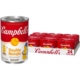 Campbell’s Condensed Kids Double Noodle Soup, 10.5 oz Can (24 Pack)