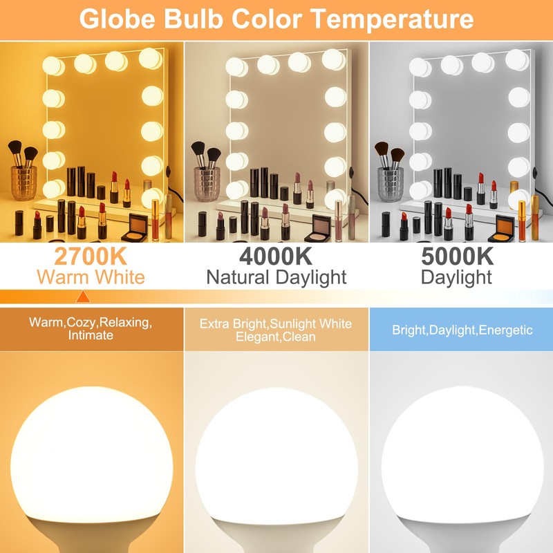 hansang G25 LED Vanity Light Bulb 5W (60W Incandescent Equivalent)