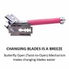 Parker Safety Razor 29L Women Long Handle Butterfly Open Double