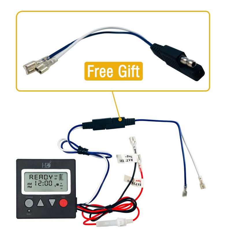 Highwild 12-Volt 1/8" Shaft Feeder Replacement Motor & 12-Volt Solar