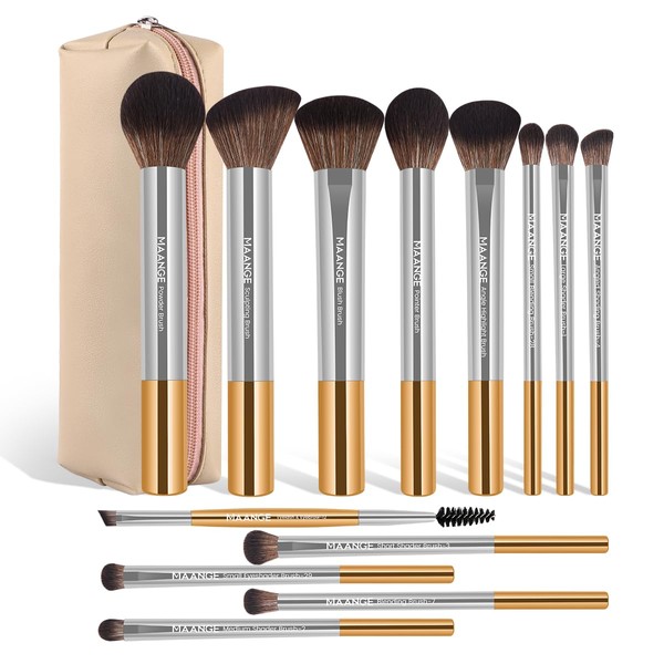 MAANGE 13 PCS Makeup Brushes Professional Make Up Brushes Premium
