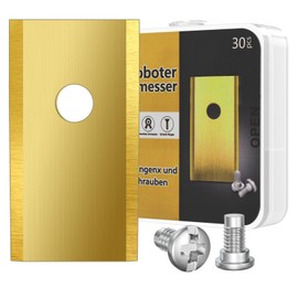 Fengzio Mähroboter Messer passend für Worx Landroid, Ersatzmesser Klingen mit Schrauben - Endurance Rasenmäher Messer Ersatzklingen aus Edelstahl mit Titancarbid Kompatibel mit Worx