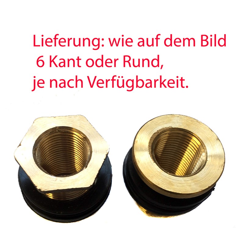 Tank Fitting + Tap 19 mm Barrel Fitting 3/4 Inch