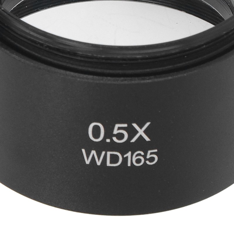 Auxiliary Objective Lens Aluminum Alloy 0.5X Microscope Part for SM
