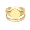 Kuzzoi 0604532721 Men's Ring, Signet Ring (12 mm) and Classic