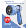 3-Pack Corvid Heavy Duty 8-Pattern Garden Hose Nozzle with Thumb