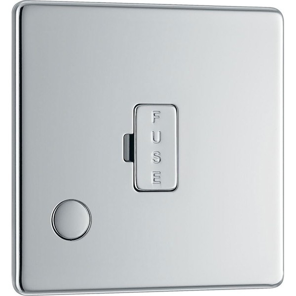 BG Electrical Screwless Flat Plate Fused Connection Unit with Cable