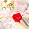 Hicarer 12 Pcs Pearl Wrist Corsage Bracelet Elastic Wristlet Band
