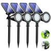 KEV KEV 800 Lumens Solar Spot Lights Outdoor,18 LEDs Solar