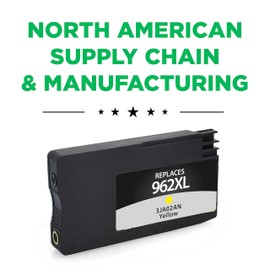 Clover Remanufactured High Yield Yellow Ink Cartridge Replacement for HP 962XL (3JA02AN) | Yellow