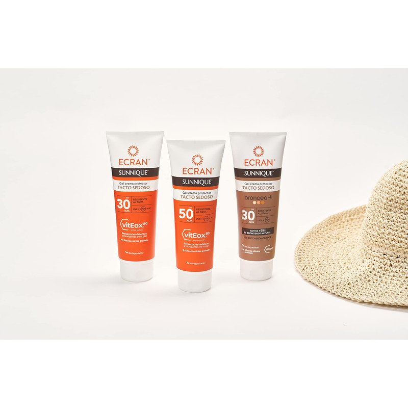 ECRAN SUNNIQUE gel crema tacto seda SPF30 250 ml