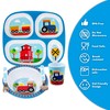 Bentology 5 Piece Train Themed Mealtime Set - Includes Plate,