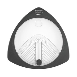 Vaessen Creative Taglierino per Carta – Macchina da Taglio e Accessorio Creativo – Ø 2,5 a Ø 15 cm – su Cartoncino, Etichette, Cartone, Foto e Gommapiuma da Fai-da-Te – Graphite