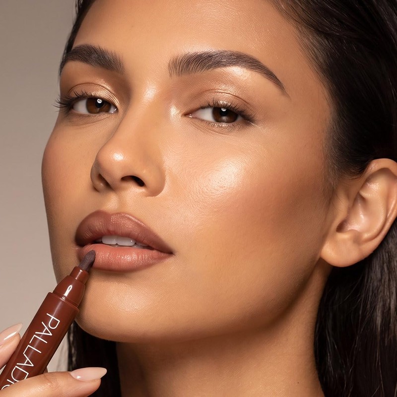 Palladio Tinte labial, fórmula impermeable hidratante, cacao