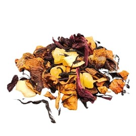 Tisana Manzana Canela y Té Negro 1 Kilo – Para Infusión Caliente, Fría o Frappé – Mezcla con Manzana, Canela y Jamaica – Hecho en México