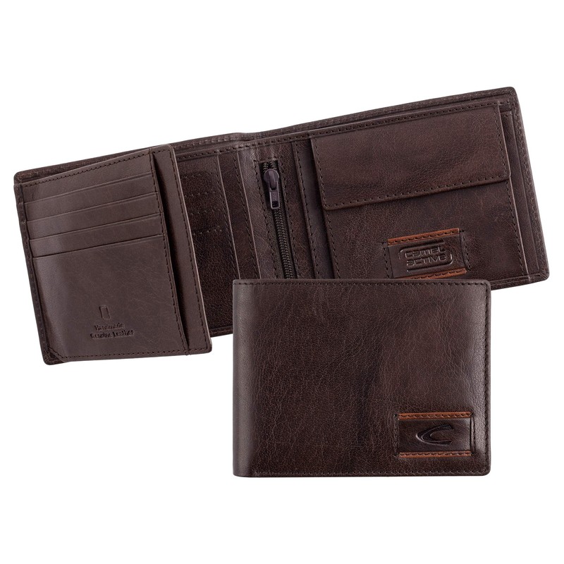 camel active Panama Herren Geldbörse Querformat Leder Mittelgroß Braun