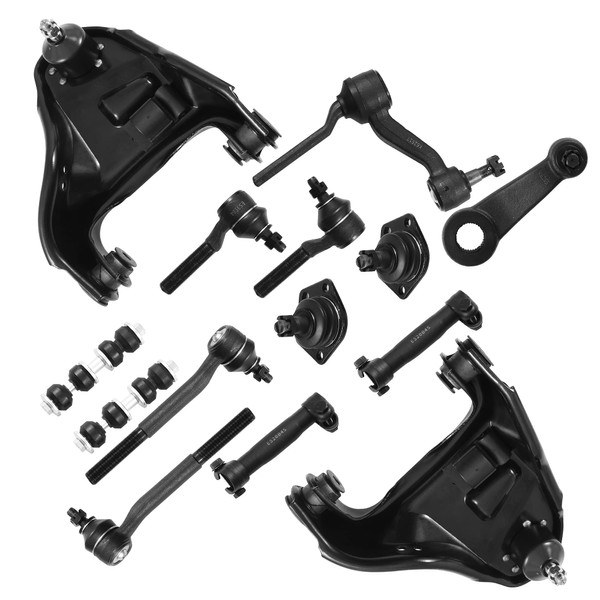 YITAMOTOR Front Steering Suspension Kit Compatible with 1998-2005 Chevrolet Blazer/GMC Jimmy, 1998-2004 S10/Sonoma, 1998-2000 Isuzu Hombre, 1999-2001 Oldsmobile Bravada -4WD/AWD Only