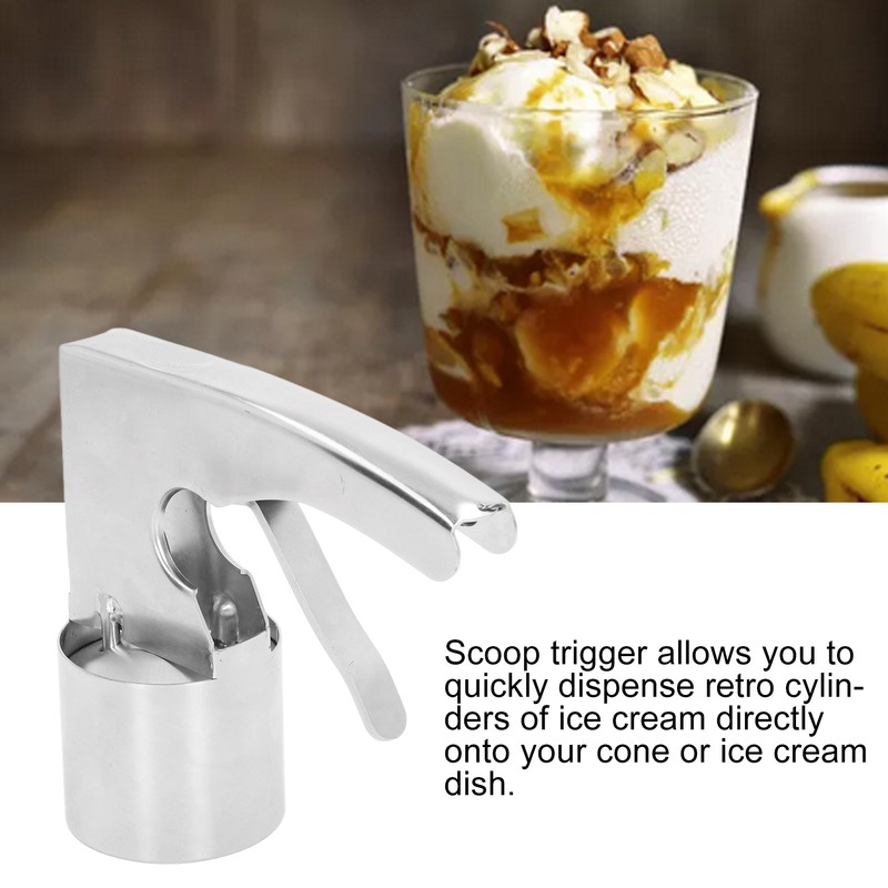 Stainless Steel Ice Cream Scoop Ice Cream Scooper with Trigger