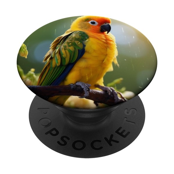 Sun Conure Beautiful Bird Nature Colourful PopSockets with Interchangeable PopGrip