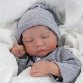 #FallFreshness [WOOROY] Reborn Doll - Christmas & Birthday Gift, 18" Full Vinyl Body Doll, Hand-painted Hair, Gift Ideas, Perfect Gift Choice for Kids Age 3+, Fake Baby Doll