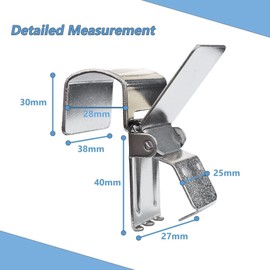 Rug Display Steel Clips - Tapestry Holder Grippers, Carpet Keepers Quilt Clamps for Hanging Rugs in Home, Store, Exhibition (4)