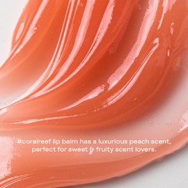 glow peach peptide repair lip balm #coralreef : Cruelty-Free & Artificial Fragrance-Free, Essential Oil-Free, Nourish & Moisturize Lips with Peach Flavored Lip Balm, 0.3 oz