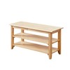 XKZG Storage Bench Wooden Shoe Rack Bench Simple Style Wood