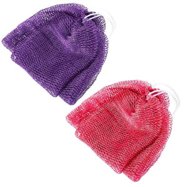 Lnngub African Net Sponge， Exfoliating Body Scrubber Back Scrubber for