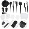 IWOWHERO Professional Hair Dyeing Kit 1 Set Hair Coloring Tools