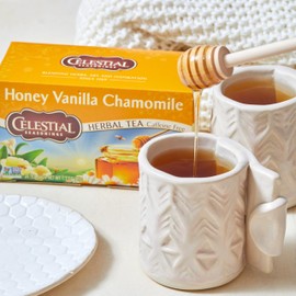 Celestial Seasonings Celestial Seasonings Chamomile Tea Bags - Honey Vanilla Herbal Tea, Caffeine Free, 20 Bags Per Box (Pack of 6)
