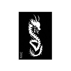 Pochoir pour le Corps format 3'' X 4'' #309 Dragon