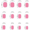 Press on Nails Short Square Fake Nails with Red Pink