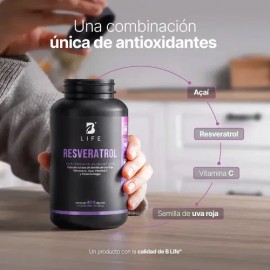 Suplemento Alimenticio Resveratrol 400 Cápsulas 200g Life