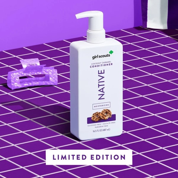 Native x3 NATIVE Girl Scouts COCONUT CARAMEL Moisturizing Conditioner (Lot
