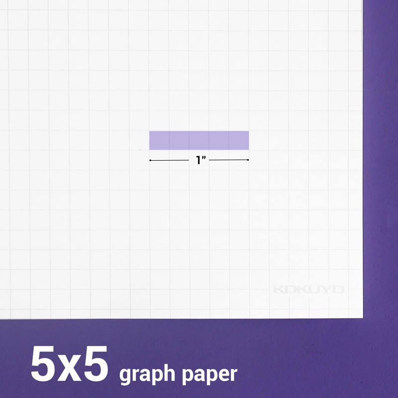 KOKUYO 5x5 Graph Paper, 8.25x11 Inches Loose Leaf Paper, 300