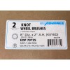 Advance Knotted Wire Wheel 8" Diameter x .014 Wire Diameter