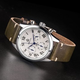 20mm Leather Watch Bands for Men, Thin Soft Horween Leather Watch Strap Quick Release Vintage Watch Wrap