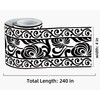 FLFK Mirror Border Peel and Stick - Black and White