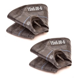 Pack Of 2 Inner Tubes Butyl Rubber Size 15x6.00-6 TR13 Straight Schrader Valve Fit 6 Inch Wheel Rim Ride On Lawn Mower