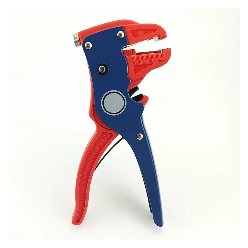 Bomurph 6.7-Inch Automatic Wire Stripper and Cutter, Adjustable 0.5-6mm Cable