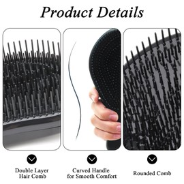 Head Massage Hair Brush, Women's Care Brush, Gentle Care for Dry and Wet Hair, Unique Design Suitable for All Hair Types, Gifts for Children and Women