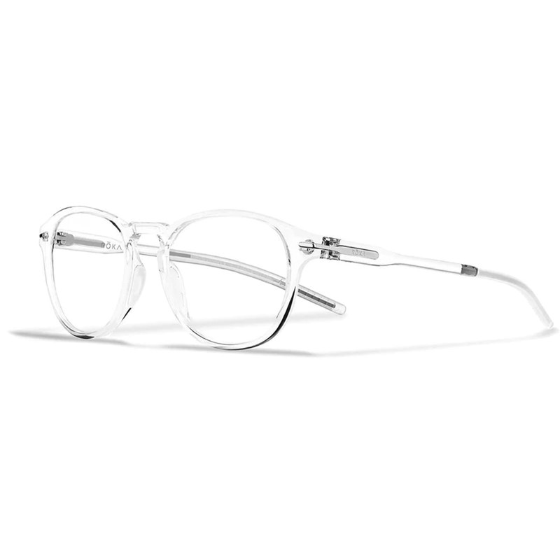 ROKA Oslo Gen 1 Modern Round Frame Readers - Clear