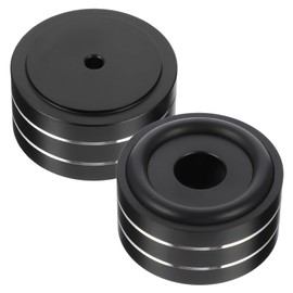 LABRIMP 2pcs Vibration Aluminium Alloy Speaker Pads Isolation Feet Cushions for Amplifiers Sound Dampening Shock Absorption Easy Install Compact