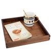 MAGIGO 12 x 12 Inches Small Square Black Walnut Wood