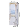 2pcs Door Sticker PVC Material 3D Visual Effects Easy Cleanable