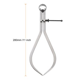 HARFINGTON Spring Joint Caliper 10 inch / 250mm Adjustable Spring Outside Caliper with Solid Nut for Wood Turning Lathe Work