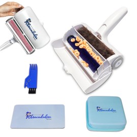 Duna Abracadabra Washable Dual Roller Pet Hair Remover – Original Size Reusable Lint Roller for Cat & Dog Hair on Furniture, Couch, Carpet, Car, Rugs & Bedding – Portable, Eco-Friendly